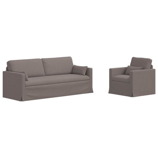 vidaXL Kanap&eacute; Szett 2 pcs T&oacute;psz&iacute;nű 198 x 78 x 80 cm sz&ouml;vet