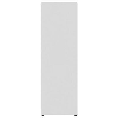 vidaXL 3 részes magasfényű fehér forgácslap fürdőszobai bútorszett