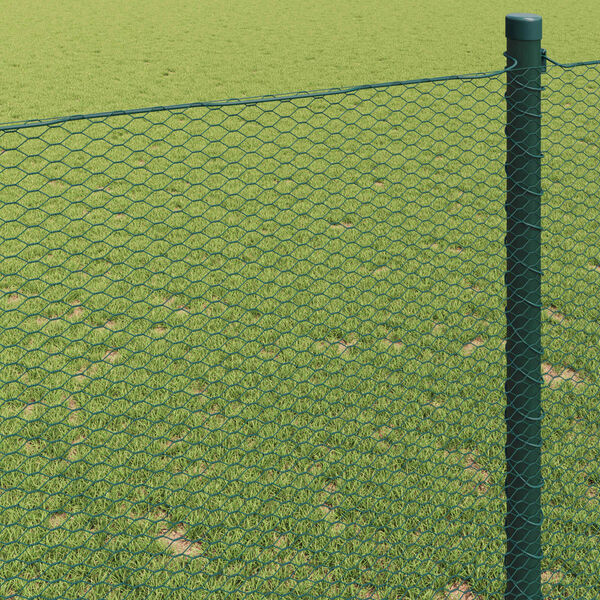 vidaXL Hexagon ker&iacute;t&eacute;s Z&ouml;ld 1 x 10 m PVC