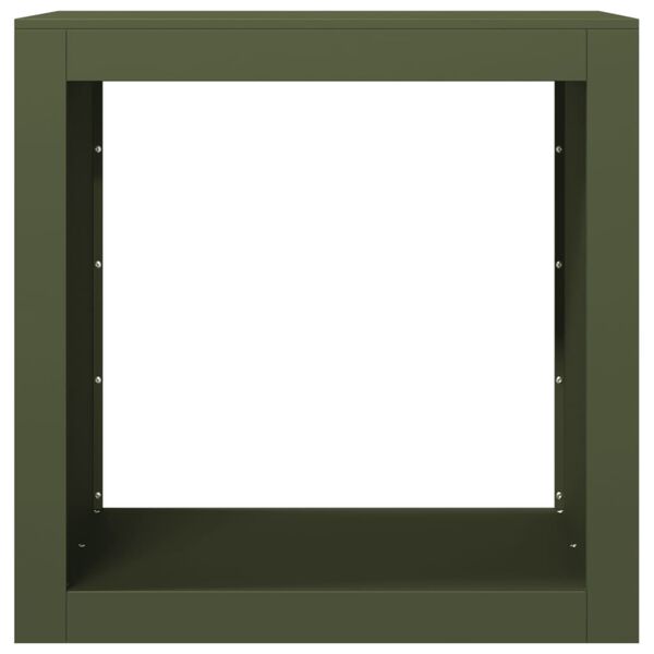 vidaXL z&ouml;ld ac&eacute;l tűzifat&aacute;rol&oacute; 60 x 40 x 60 cm