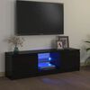 vidaXL fekete TV-szekr&eacute;ny LED l&aacute;mp&aacute;kkal 120 x 30 x 36 cm