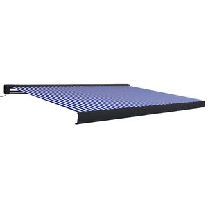 vidaXL k&eacute;k &eacute;s feh&eacute;r motoriz&aacute;lt kazett&aacute;s napellenző 350 x 250 cm