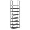 vidaXL fekete nem szőtt sz&ouml;vetből cipő&aacute;llv&aacute;ny 8 szintes 44x28x145 cm