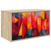 vidaXL Fals&iacute;that&oacute; TV Szekr&eacute;ny HEESCH 69 x 33 x 40 cm Sonoma T&ouml;lgy
