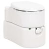 vidaXL feh&eacute;r be&eacute;p&iacute;tett HDPE &eacute;s ac&eacute;l kemping WC 24+17 L