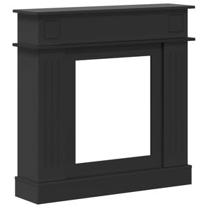 vidaXL Kandall&oacute;keret Fekete 102 x 26 x 100 cm Szerelt Fa