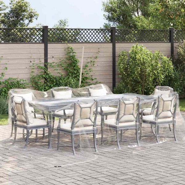 vidaXL &aacute;tl&aacute;tsz&oacute; ponyva lyukaszt&oacute;val 4x5 m PVC