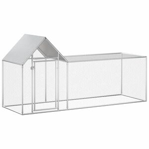 vidaXL horganyzott ac&eacute;l ty&uacute;k&oacute;l 3 x 1 x 1,5 m