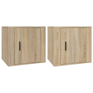 vidaXL 2 db sonoma t&ouml;lgy sz&iacute;nű &eacute;jjeliszekr&eacute;ny 50x39x47 cm