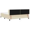 vidaXL Boxspring &aacute;gy matraccal matracmal Kr&eacute;m 180 x 200 cm sz&ouml;vet