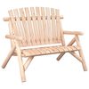 vidaXL 2 szem&eacute;lyes t&ouml;m&ouml;r lucfenyő kerti pad 119 x 85 x 98 cm