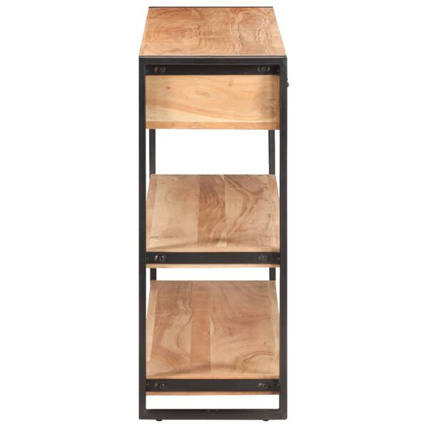 vidaXL tömör akácfa komód 120 x 30 x 75 cm