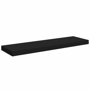 vidaXL fekete MDF lebegő fali polc 80 x 23,5 x 3,8 cm