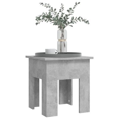 vidaXL betonszürke forgácslap dohányzóasztal 40 x 40 x 42 cm