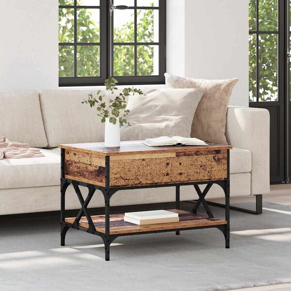 vidaXL Doh&aacute;nyz&oacute;asztal &Ouml;reg fa 70x50x50cm Faanyag