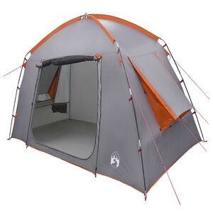 vidaXL Kabin s&aacute;tor Sz&uuml;rke &eacute;s narancs 210 x 210 x 138 cm Poli&eacute;szter
