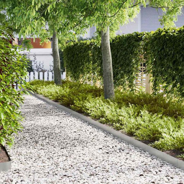 vidaXL Fűszeg&eacute;lyez&eacute;s 20 pcs Ez&uuml;st 100 x 0.05 x 20 cm Horganyzott ac&eacute;l