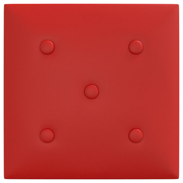 vidaXL Fali Fejt&aacute;mla 12 pcs Bord&oacute; 30 x 30 cm Műbőr