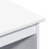 vidaXL Asztal Feh&eacute;r 112 x 50 x 75 cm T&ouml;m&ouml;r fenyőfa