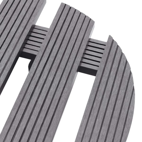vidaXL 4 db sz&uuml;rke WPC kerekes n&ouml;v&eacute;nytart&oacute; &Oslash;30 x 7,5 cm