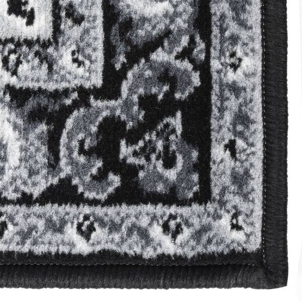 vidaXL fekete sz&iacute;nű BCF fut&oacute;szőnyeg 100 x 400 cm