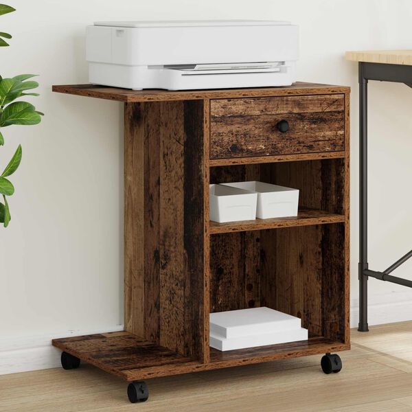 vidaXL Nyomtat&oacute;&aacute;llv&aacute;ny fi&oacute;kkal &Ouml;reg fa 60 x 40 x 68.5 cm Faanyag