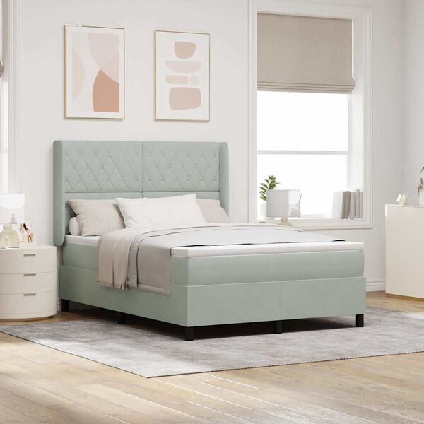 vidaXL Boxrug&oacute;s &aacute;gy fejt&aacute;ml&aacute;val Vil&aacute;gossz&uuml;rke 140 x 190 cm B&aacute;rsony