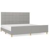 vidaXL vil&aacute;gossz&uuml;rke sz&ouml;vet &aacute;gykeret matrac n&eacute;lk&uuml;l 200 x 200 cm
