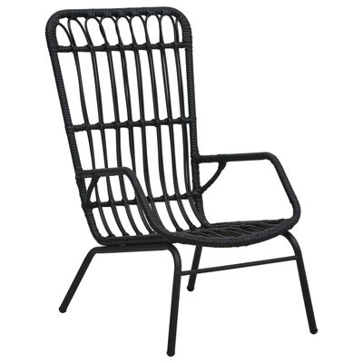 vidaXL fekete polyrattan kerti szék