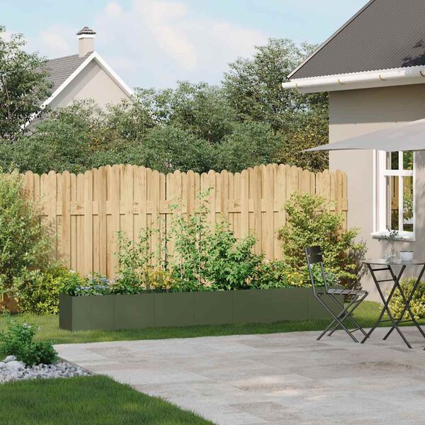 vidaXL n&ouml;v&eacute;nytart&oacute; ol&iacute;vaz&ouml;ld 280x40x40 cm hidegen hengerelt ac&eacute;l