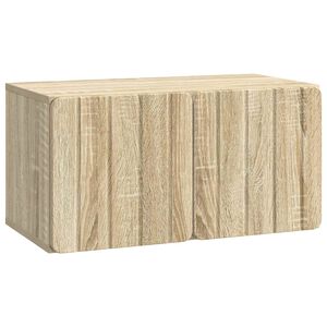 vidaXL Fali TV szekr&eacute;ny 59,5 x 31 x 30 cm Sonoma T&ouml;lgy Szerelt Fa