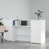 vidaXL recepci&oacute;s pult feh&eacute;r 200x50x103,5 cm szerelt fa