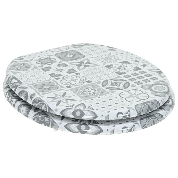 vidaXL WC &uuml;lőke Sz&uuml;rke 43,8 x 37,8 cm MDF lap