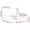 vidaXL Ottom&aacute;n &aacute;gykeret matracokkal S&ouml;t&eacute;tk&eacute;k 200x200cm b&aacute;rsony