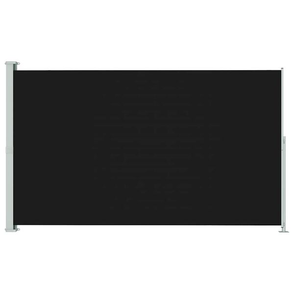vidaXL fekete beh&uacute;zhat&oacute; oldals&oacute; terasznapellenző 200 x 300 cm
