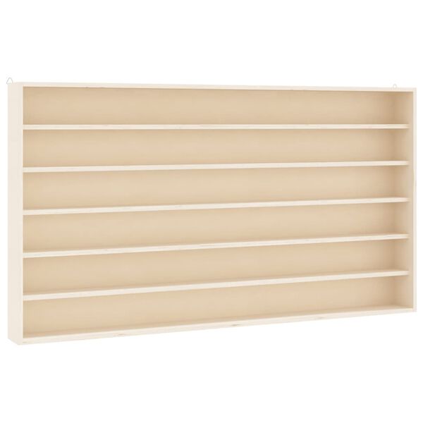 vidaXL fa gyűjtő vitrin 6 polccal 100x9x55 cm