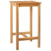 vidaXL B&aacute;rasztal Term&eacute;szetes 60 x 60 x 105 cm Szil&aacute;rd Teak