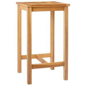vidaXL B&aacute;rasztal Term&eacute;szetes 60 x 60 x 105 cm Szil&aacute;rd Teak