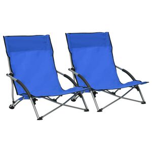 vidaXL 2 db &ouml;sszecsukhat&oacute; k&eacute;k sz&ouml;vet strandsz&eacute;k