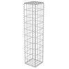 vidaXL horganyzott ac&eacute;l gabion fal fed&eacute;llel 20 x 20 x 100 cm