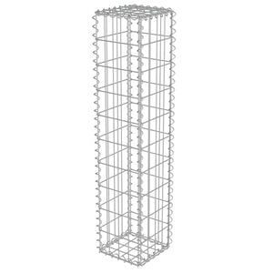 vidaXL horganyzott ac&eacute;l gabion fal fed&eacute;llel 20 x 20 x 100 cm
