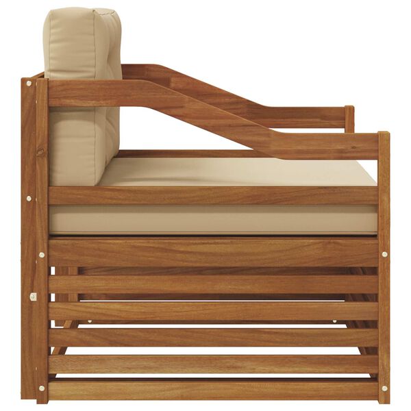 vidaXL K&uuml;lt&eacute;ri kanap&eacute; szett T&ouml;m&ouml;r Ak&aacute;cfa Term&eacute;szetes