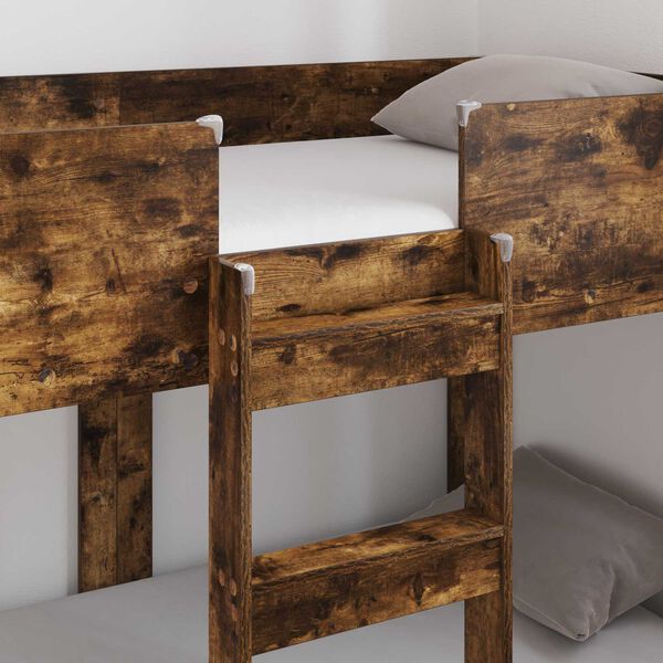 vidaXL Sz&uuml;kidő &aacute;gy matracmal F&uuml;st&ouml;lt t&ouml;lgy 80 x 160 cm Faanyag