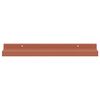 vidaXL Falpolc polcokkal t&aacute;rol&oacute;val 4 pcs Piros 40 x 9 x 3 cm Faanyag