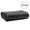 vidaXL fekete ponyva 1,5x2 m 650 g/m&sup2;