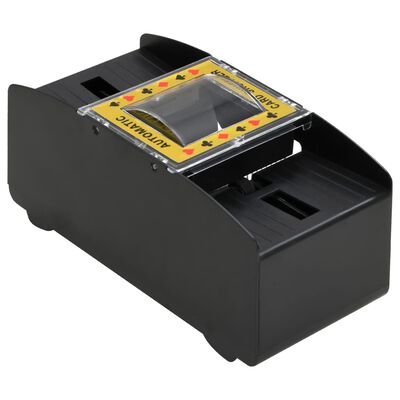 vidaXL fekete automatikus kártyakeverő 2 csomaghoz