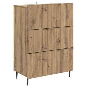 vidaXL Fi&oacute;kos szekr&eacute;ny 66 x 34,5 x 92 cm Szerelt Fa K&eacute;zműves T&ouml;lgy