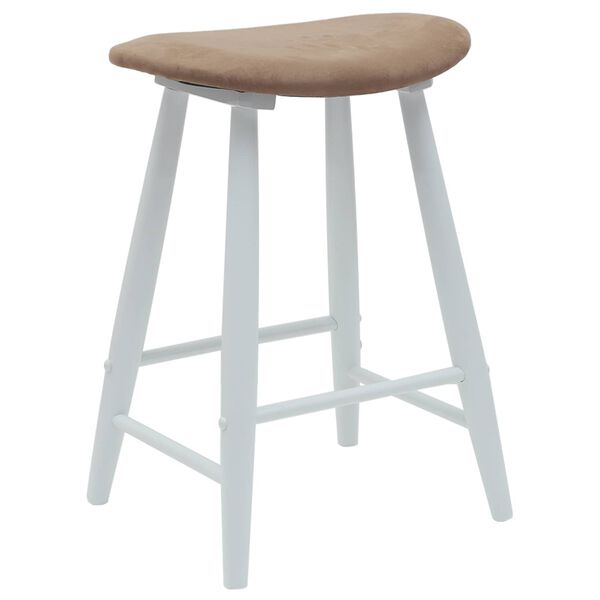 vidaXL &Eacute;tkező Sz&eacute;kek 2 pcs Feh&eacute;r 46 x 37 x 63 cm T&ouml;m&ouml;r Gumi Fa