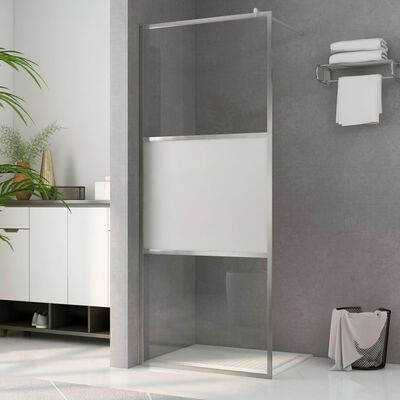 vidaXL zuhanyfal selyemmatt ESG üveggel 80 x 195 cm