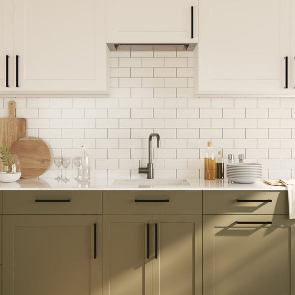 vidaXL 20 db fekete rozsdamentes ac&eacute;l szekr&eacute;nyfoganty&uacute; 192 mm